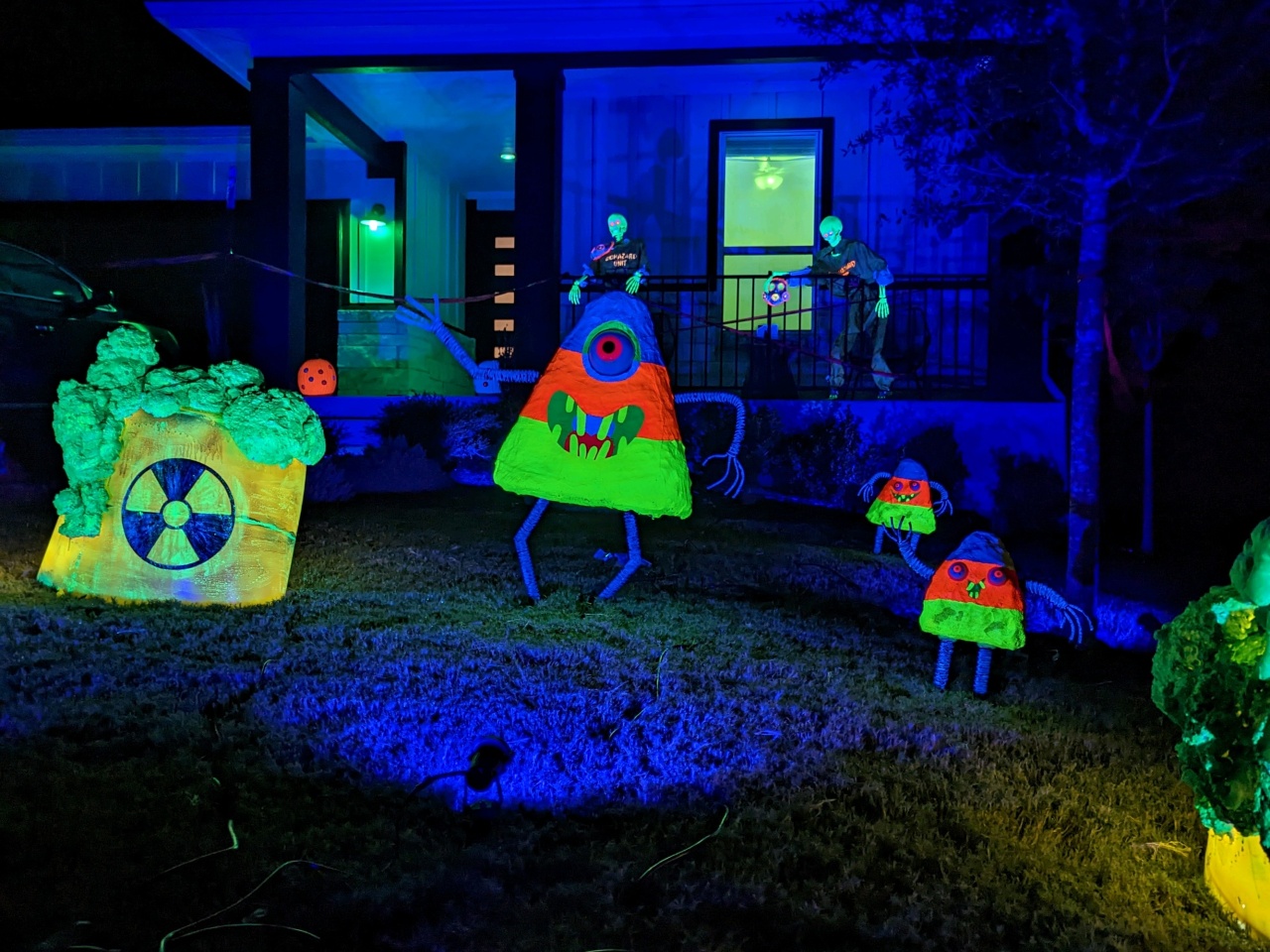 Front Yard with Candy Corn